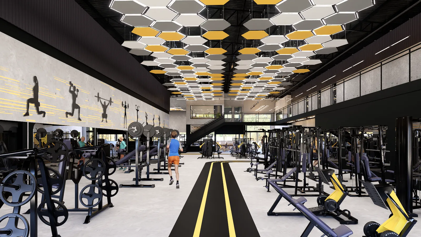Complexo Esportivo Renova Fit, imagem de projeto da Milet